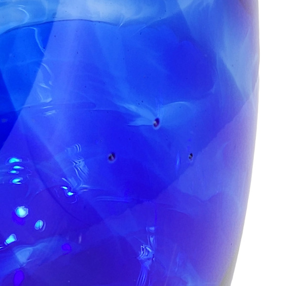 Blown Glass Ram Bighorn Sheep Wild Mountain Goat Ibex Blue 12"‎ Art Figurine VTG - Picture 15 of 16